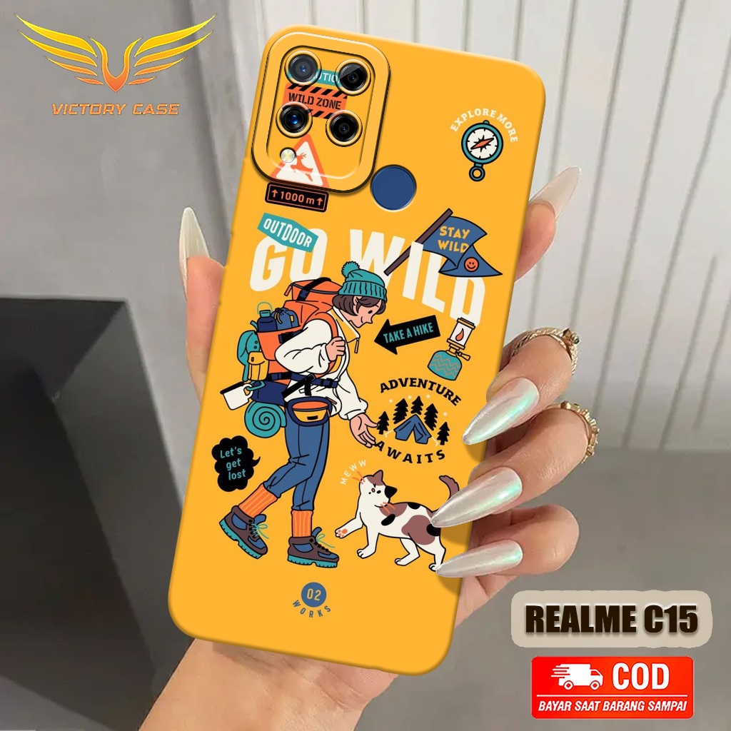 New Aesthetic Case - Softcase Realme C15 Terbaru - Case Hp Realme C15 - Casing Realme C15 - Case Len