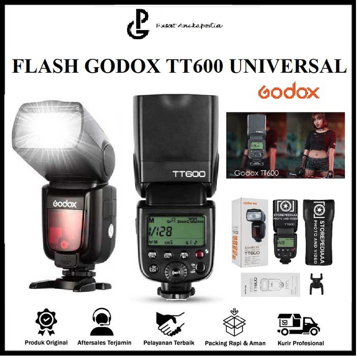 GODOX TT600 Universal Flash Speedlite External Canon Nikon Sony Fujifilm - Flash Godox TT600 Univers