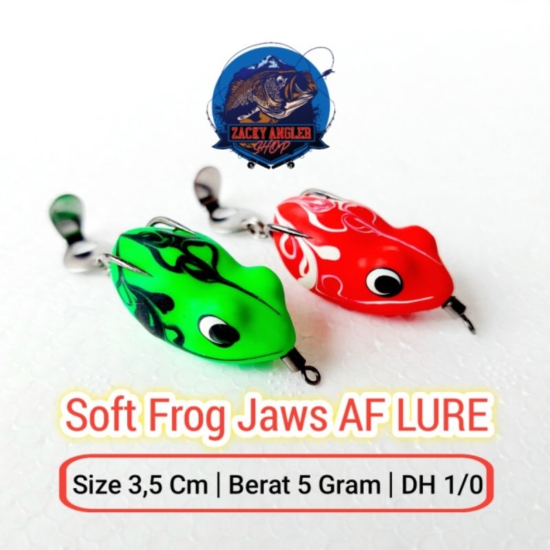 Soft Frog Rasa Jaws AF LURE  Umpan Casting Gabus Berisik