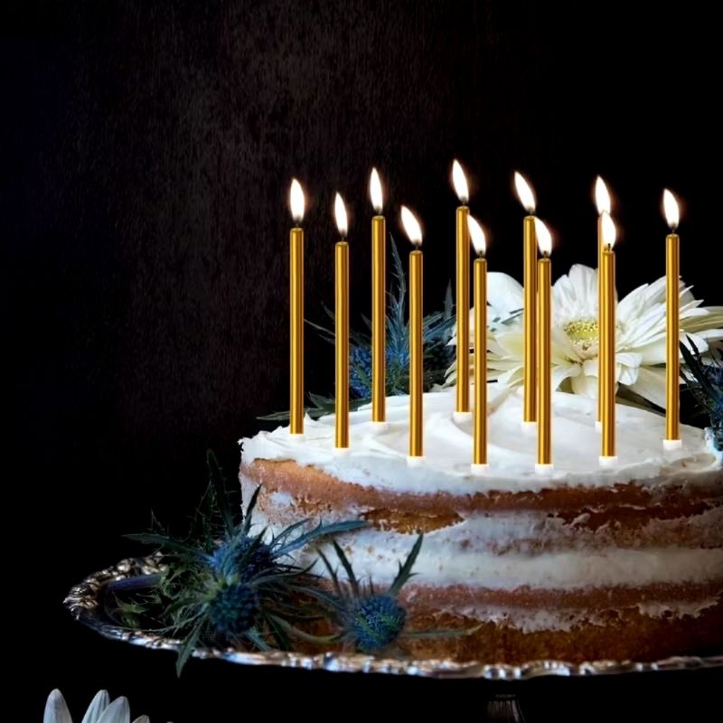 LILIN ULANG TAHUN Lilin Metalik Panjang Lilin Ulang Tahun Metalik Lilin Ultah