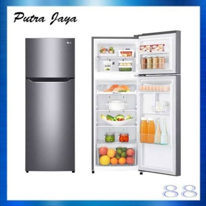 LG Kulkas 2 Pintu SMART INVERTER TOP FREEZER TWO DOORS REFRIGERATOR SMART INVERTER COMPRESSOR ENERGY