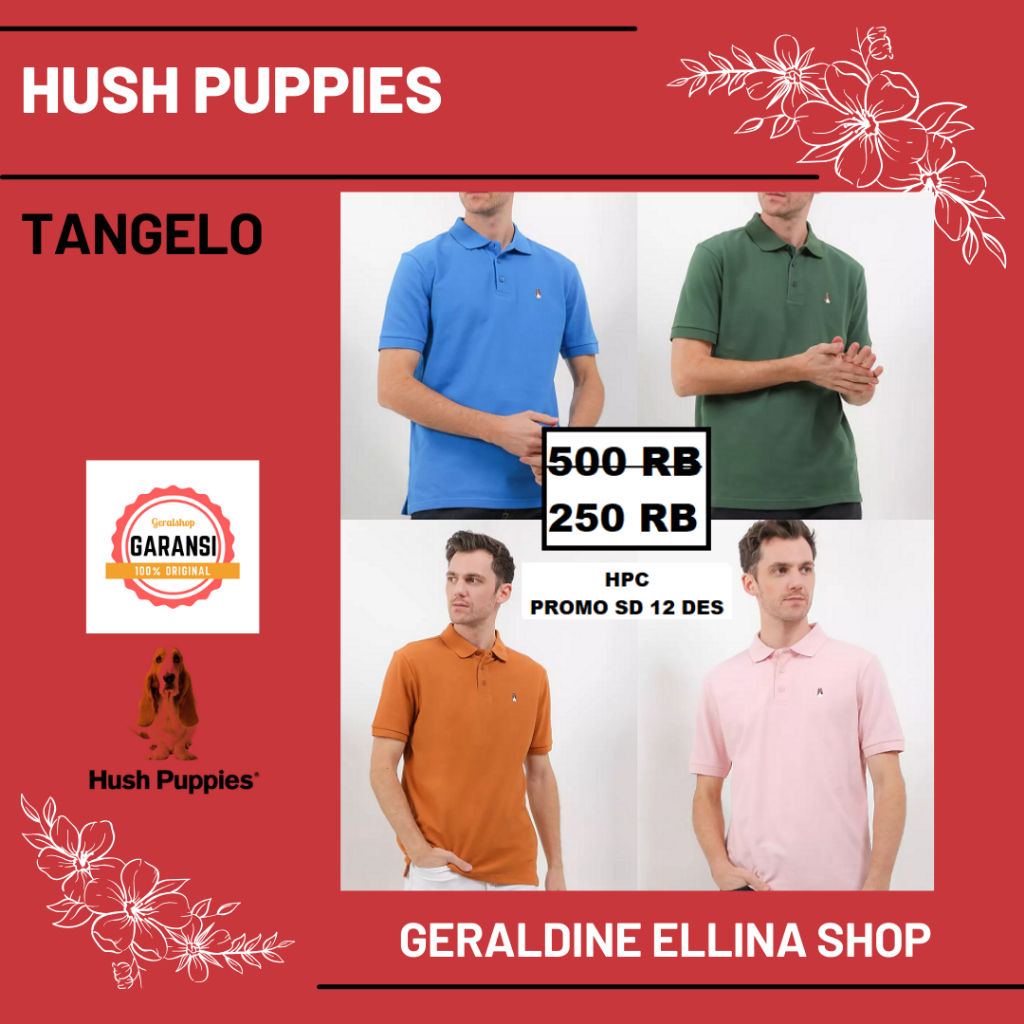 Kaos pria Hush Puppies tshirt SALE original store seri BSC TANGELO