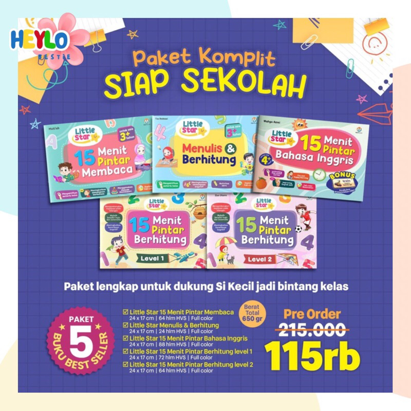 

(READY STOK) SALE!!! Paket Komplit Siap Sekolah
