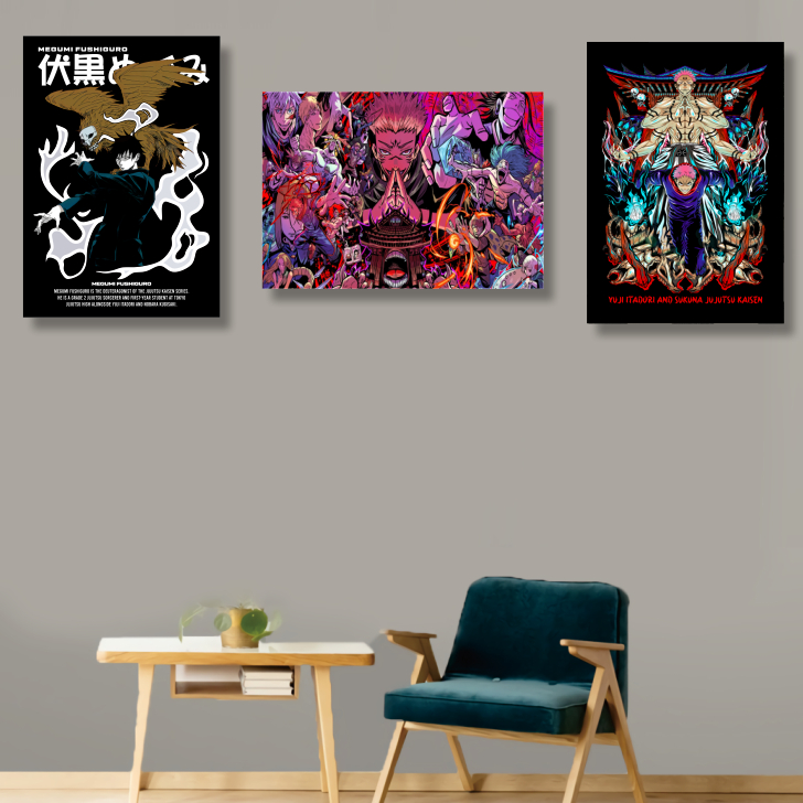 GILAN Poster Kayu JUJUTSU KAISEN Poster Kayu Anime