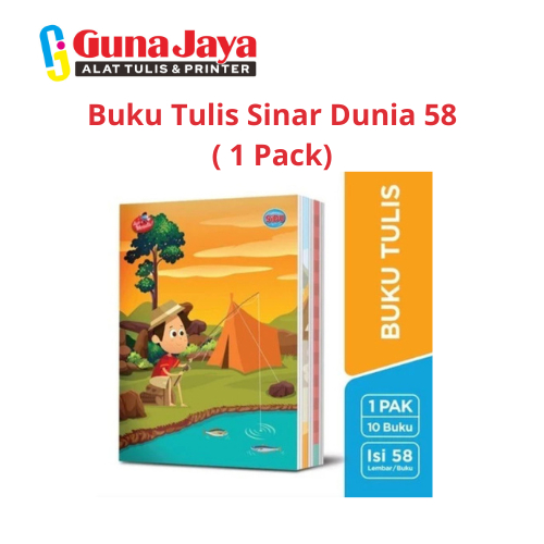 

Buku Tulis Sinar Dunia 58 - 10 Pcs - Buku Tulis Sekolah - GunajayaATK