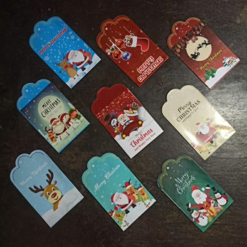 

10pcs Amplop Natal / Angpau Merry Chirsmast & Tahun Baru 2025 murah
