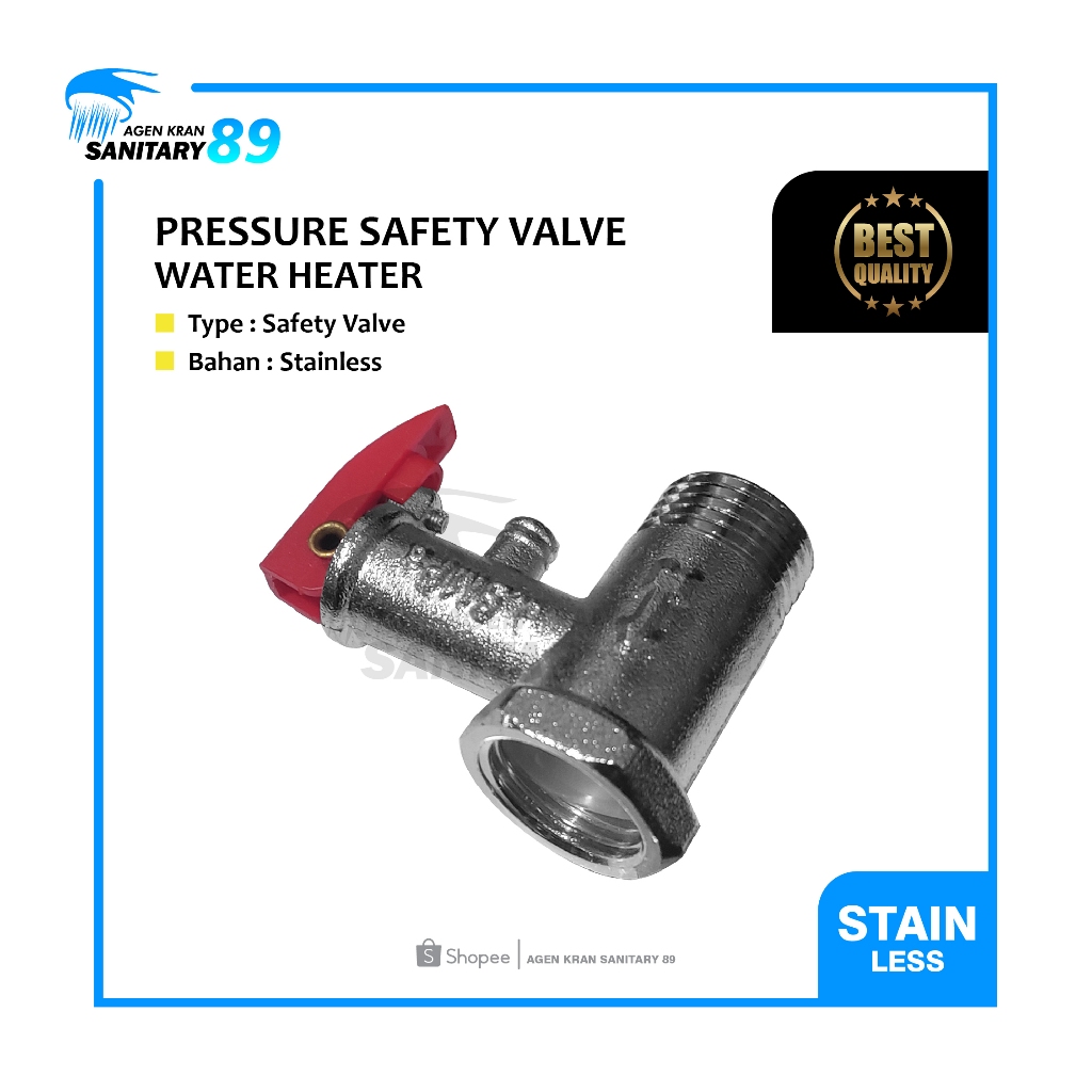 PRESSURE SAFETY VALVE WATER HEATER/SAFETY VALVE WATER HEATER