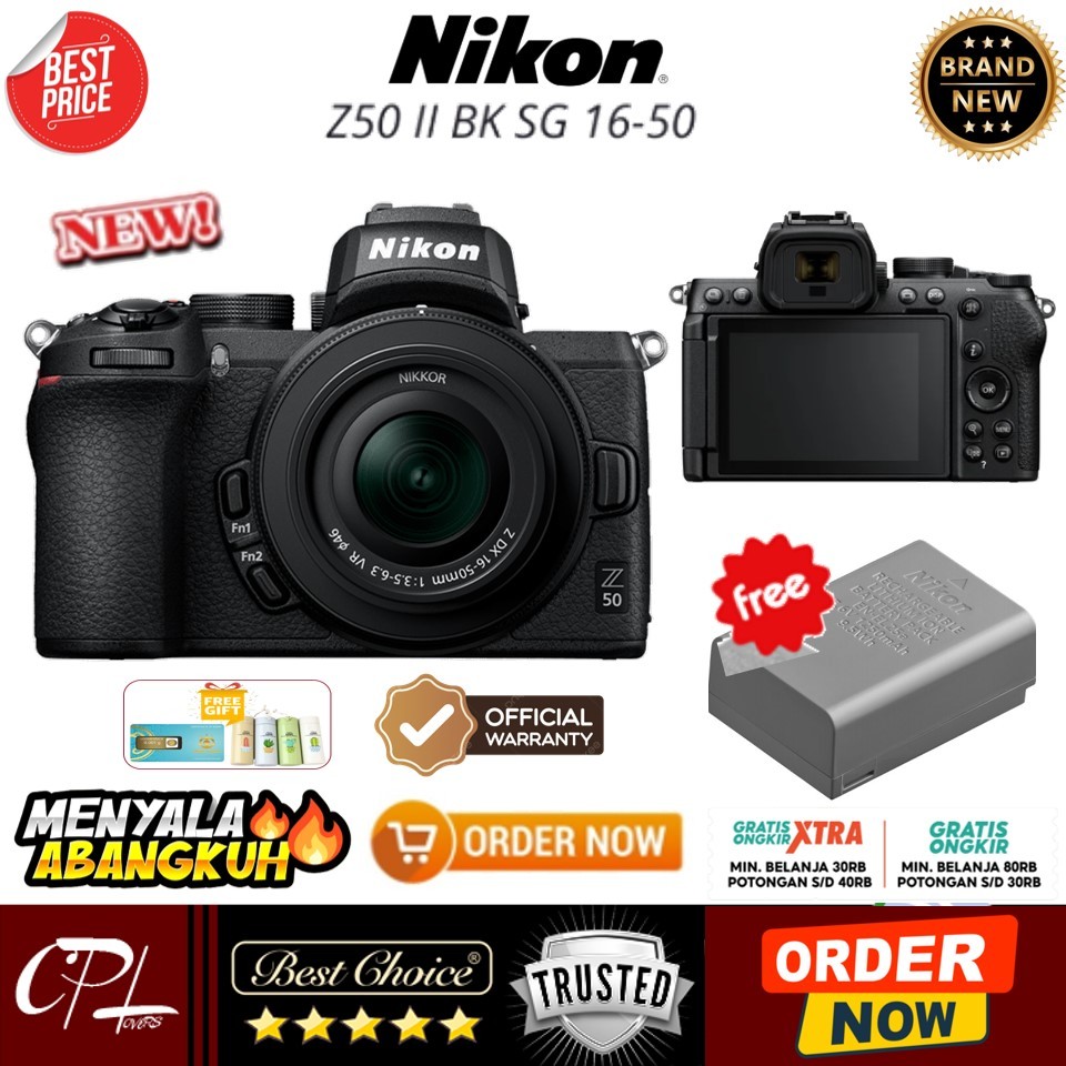 Nikon Z50 II Kit 16-50mm f/3.5-6.3 Kamera Mirrorless Nikon Z50 Mark II