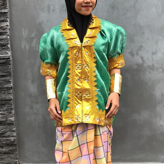 Atasan Baju Bodo Organza Remaja / Dewasa / Baju Penari Bugis Makassar