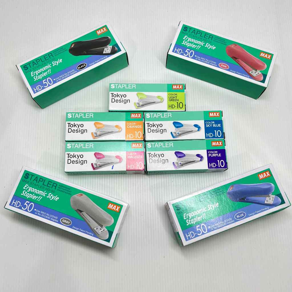 

MAX Stapler / Mesin Staples HD-50 (Ergonomic Style) & HD-10 (Tokyo Design)