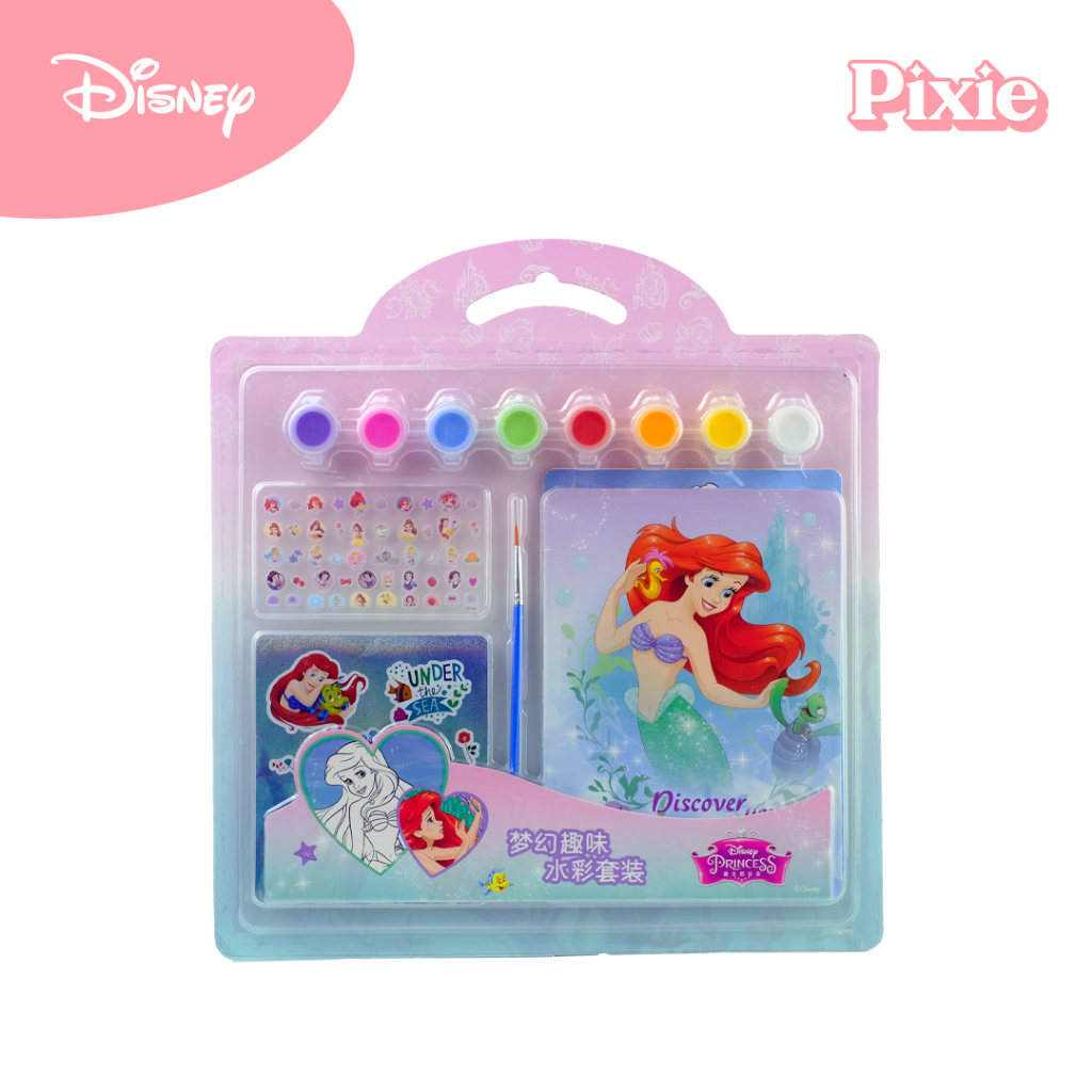 

PIXIE X DISNEY | Disney Princess Watercolor Set | Paket Buku Gambar Anak Lengkap Dengan Cat Air