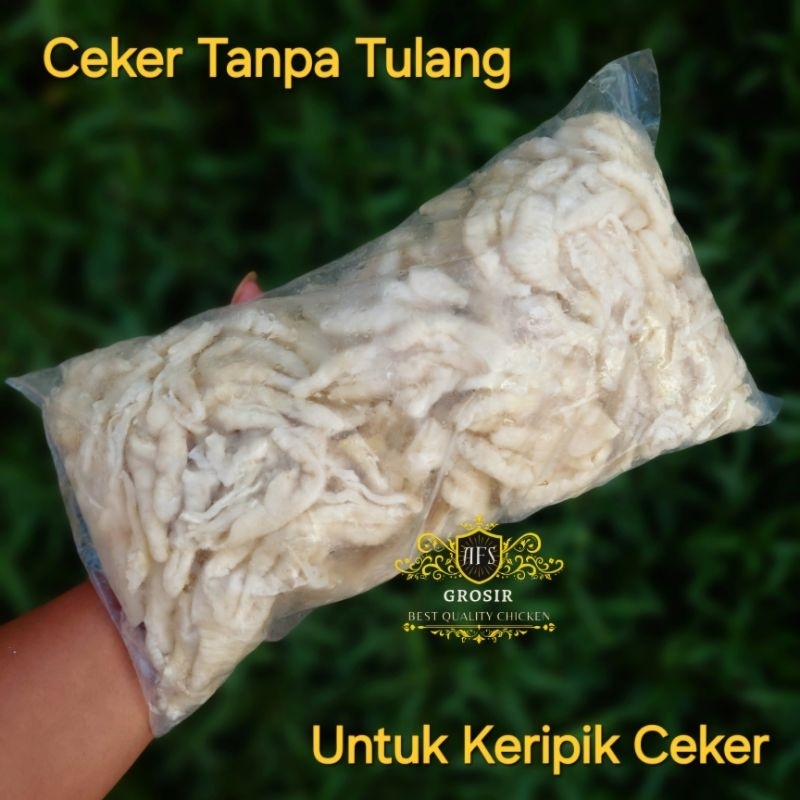 

Ceker Tanpa Tulang 1 Kg ( untuk keripik )