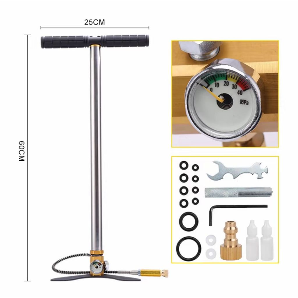 Pompa PCP / Pompa Senapan Barracuda Camber Mono Block 4500 PSI Baja Tahan Karat