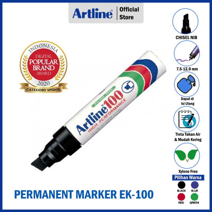 

ARTLINE Spidol Permanen Marker Besar / Jumbo EK-100