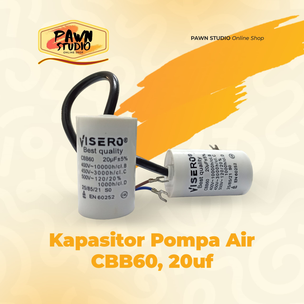 Capasitor Kapasitor Pompa Air 20uf 20 uf /Capasitor Kapasitor Kulkas 20uf 20 uf /  Capasitor Bulet B