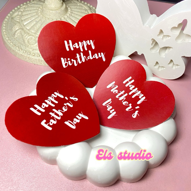 Topper Ulang Tahun/Hari ibu/Hari ayah untuk KUE DAN BUKET