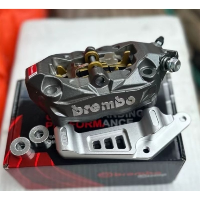 Kaliper 4 Piston M3 M432 Grey Pitch 100 Monoblock Terkenal M432 Caliper Depan M432 Gp4x Original Imp
