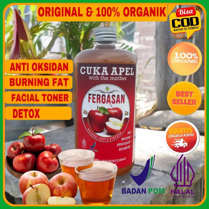 

Fergasan Cuka Apel premium 100% organik alami - Anti Oksidan