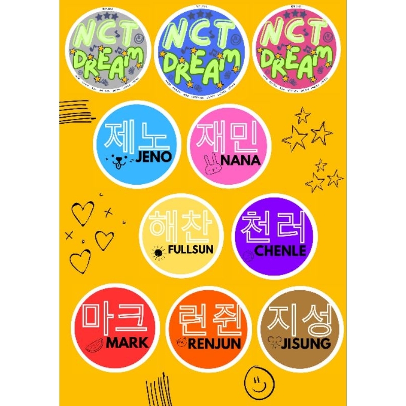 

STIKER NCT DREAM (FULL MEMBER)/KPOP Stiker/