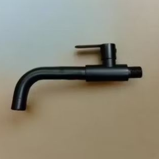 Kran bathub hitam stainless steel 20cm / Kran wastafel black stainless / Kran air wudhu