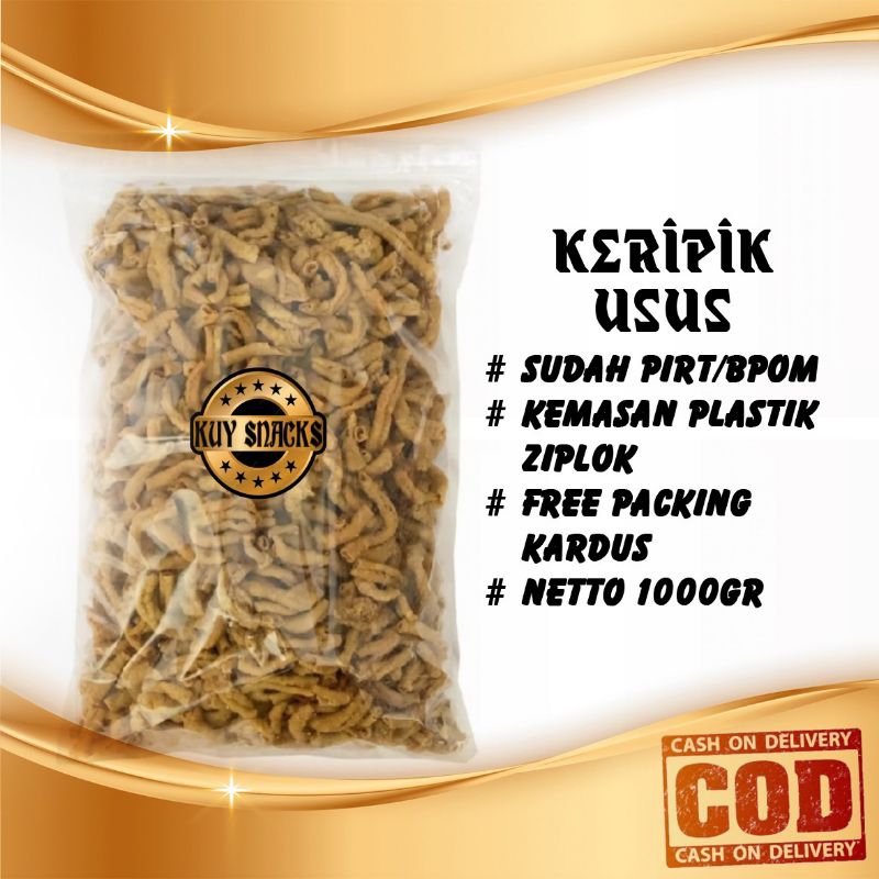 

{Kuy Snacks} Aneka Macam KERIPIK USUS Harga Grosir Varian Original Dan Pedas