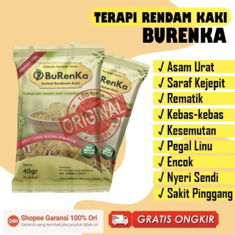 Burenka Rendaman Kaki Khas Dayak  Ramuan Herbal Detox Kaki Pegal Linu Rematik