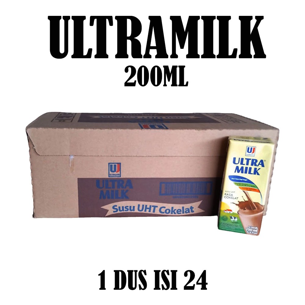 

SUSU ULTRA MILK ULTRAMILK 200ML DUS ISI 24