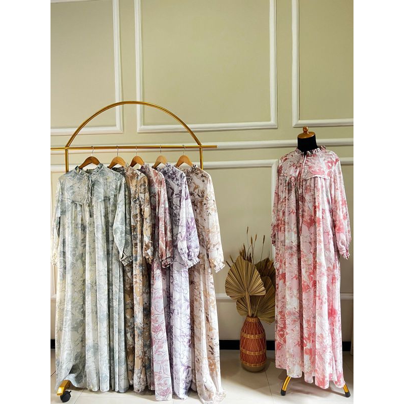 dress syari mewah almahyra printing