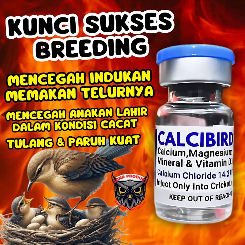 Kalsium Burung Calcibird (Kalsium,Magnesium,Mineral & Vitamin D3) vitamin ternak burung vitamin bree