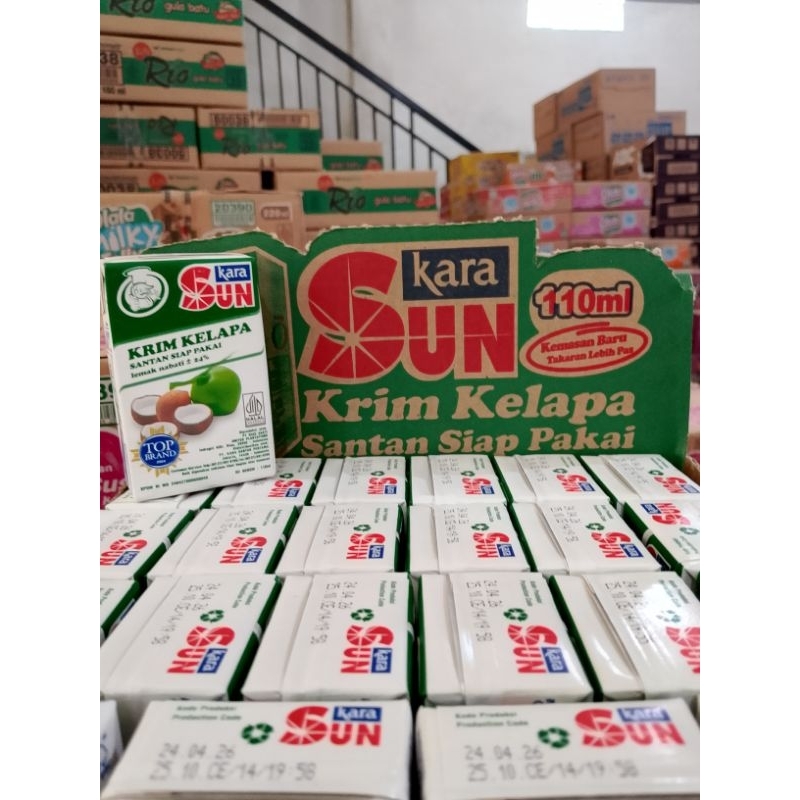 

sun kara santan 110g 1 dus isi 24 pcs