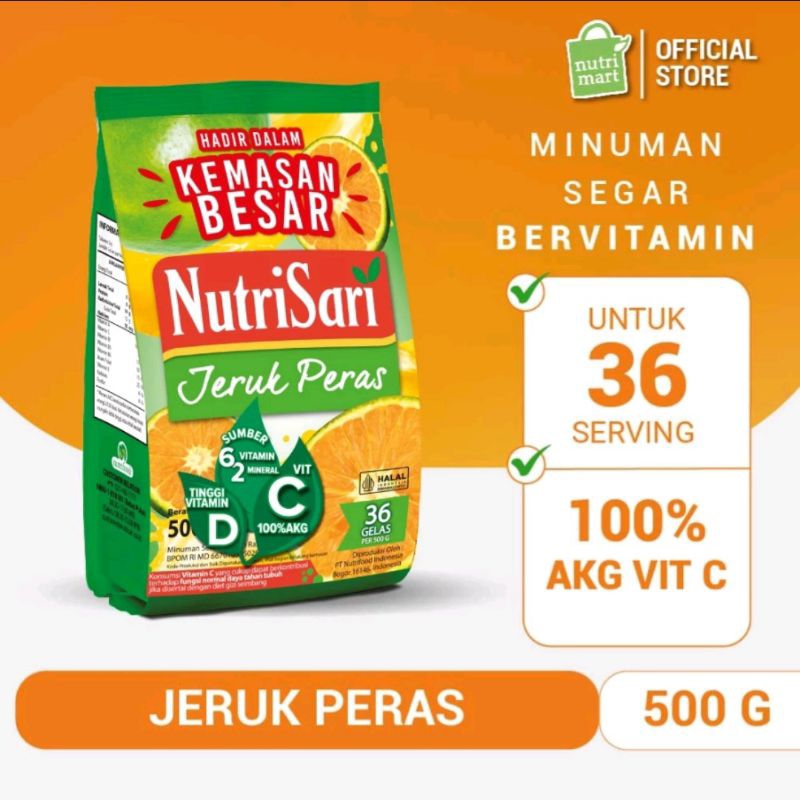 

NutriSari Jeruk Peras Refill 500 gr