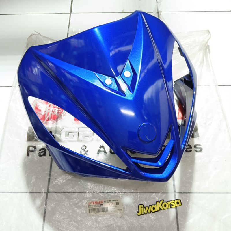 Tameng dada dasi depan yamaha jupiter mx135 mx 135 lc135 old lama karbu biru asli original ygp
