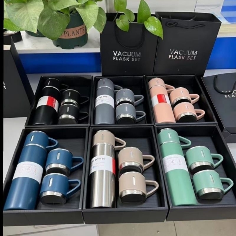 Tumbler Vacuum Bottle Flask Set