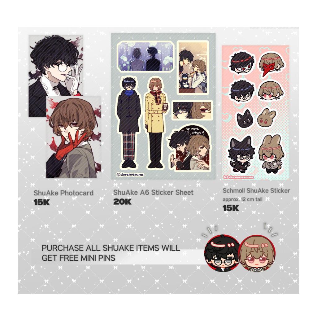 

Persona 5 Shuake Stickers & Photocard