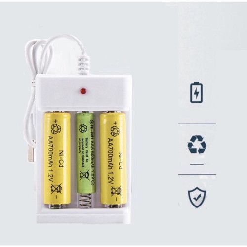 Charger Batre AA AAA 3 Slot Charger AA AAA Mobil Remote Control Casan Batre AA AAA Mobil remot Bater