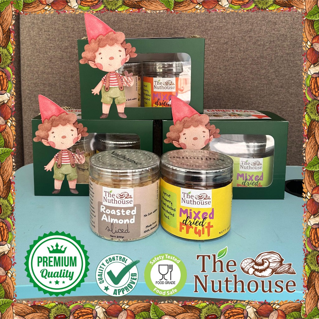 

Nuthouse Christmas Hampers Box A / Gift Natal Nuts & Dried Fruits