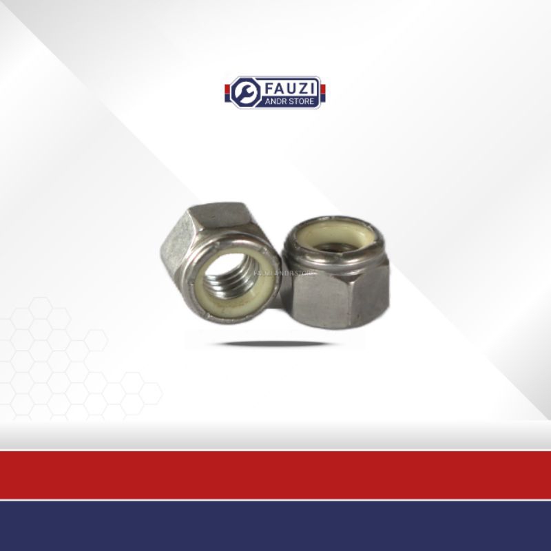 MUR 14 NYLON 3/8" Drat Kasar | LOCK NUT M10 stainless 304