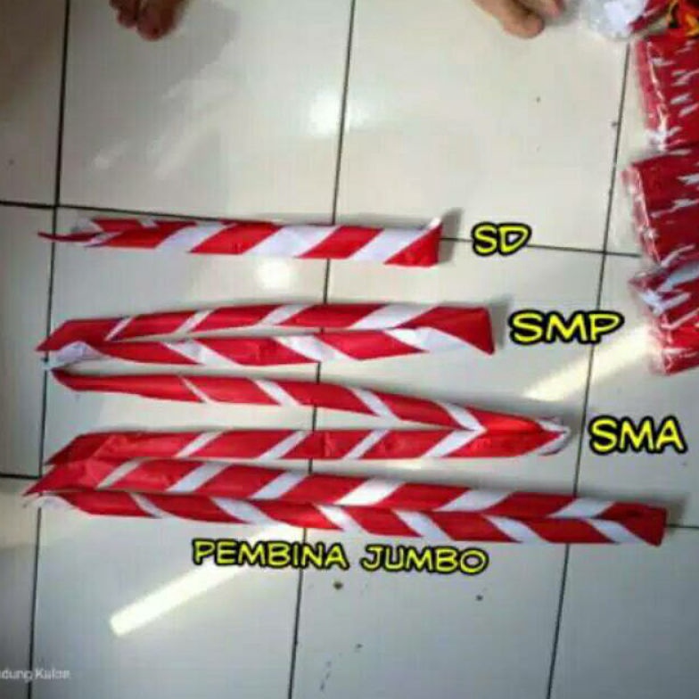 Harga Grosir Hasduk SD SMP SMA JUMBO duk kacu pramuka atribut  hasduk pramuka panjang  pramuka