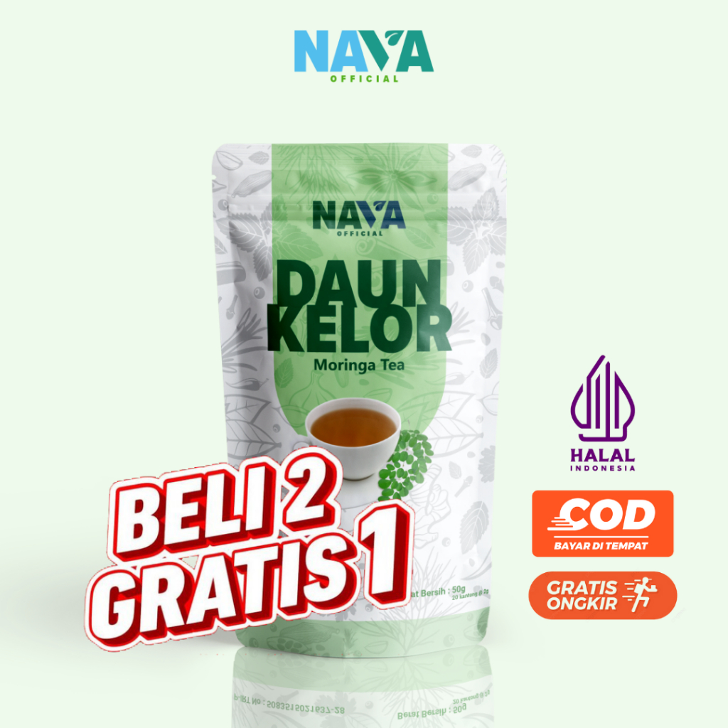 

Nava Daun Kelor Moringa Tea Minuman Herbal 100% Organik Anti Kanker Meningkatkan Imunitas Tubuh