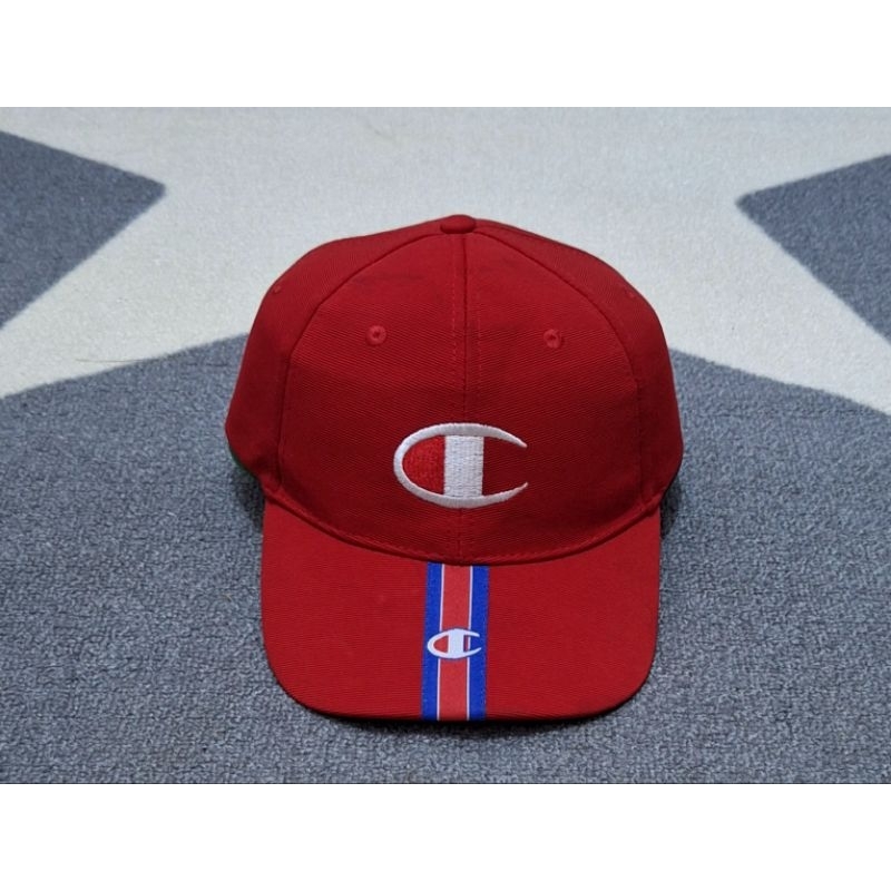 topi champion merah second original unik rare