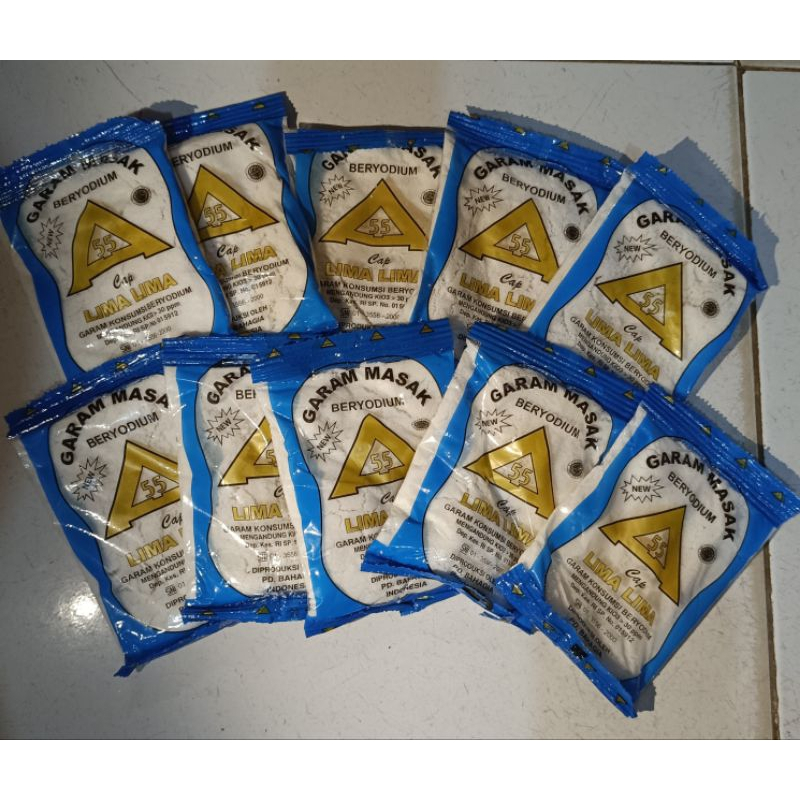 

garam dapur beryodium 10pcs x 100 gr / garam masak