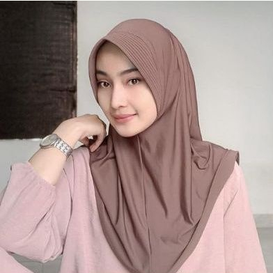Jilbab Bergo Hamidah Ukuran S  Hijab Instan Jersey Premium kerudung Bergo Instan Daily