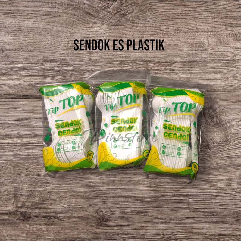 sendok dawet cendol es buah plastik sendok teh