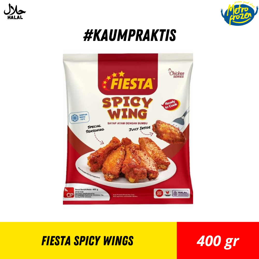 

FIESTA Spicy Wings 400gr //sayap pedas //spicy wings instan Banjramasin