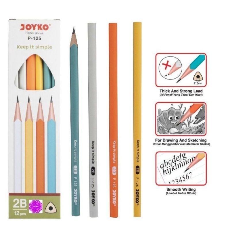 

pensil 2B Joyko P-125 (1 pcs)