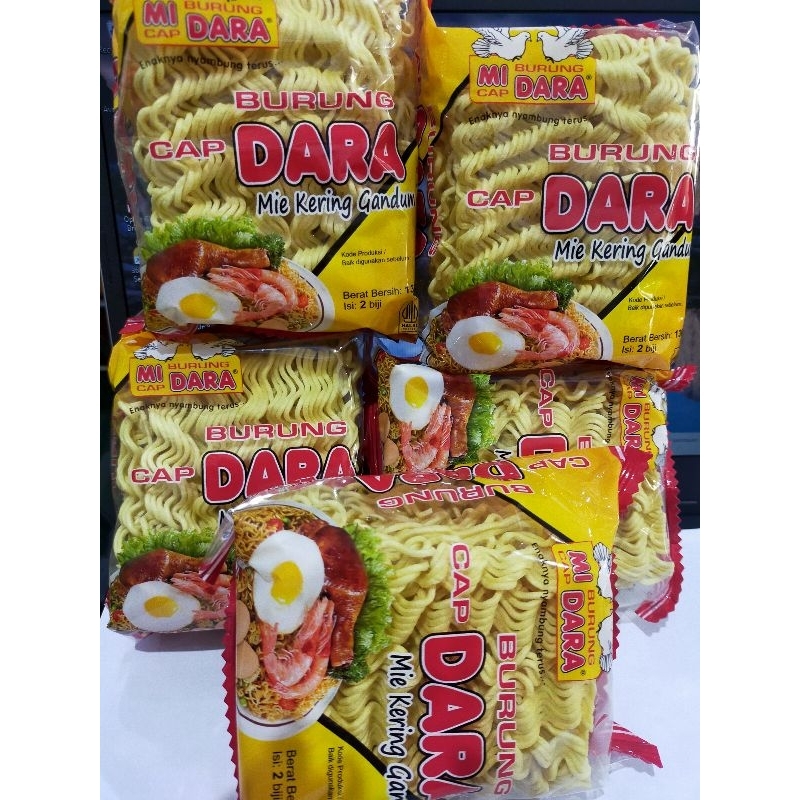 

mie kering burung dara 136g (isi 5pc)