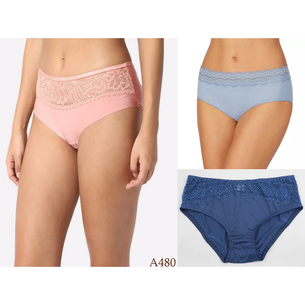 Celana Dalam Wanita Renda ST YVES Panty Model Midi Bahan Halus Pakaian Dalam / Underwear A480 CDYS