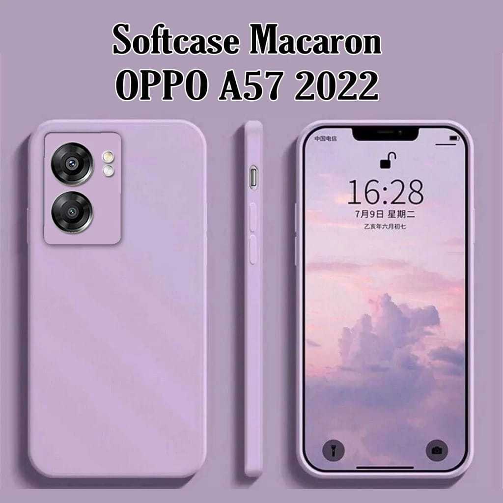 Softcase Macaron Polos For Type Oppo A57 2022 | Case Macaron | Case Handphone