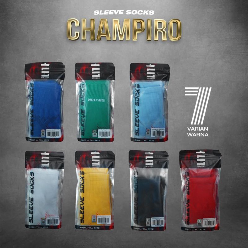 Savior Kaos Kaki Sambung / Sleeve Socks Champiro Sambung Savior / Kaoskaki Potong Dummy Futsal