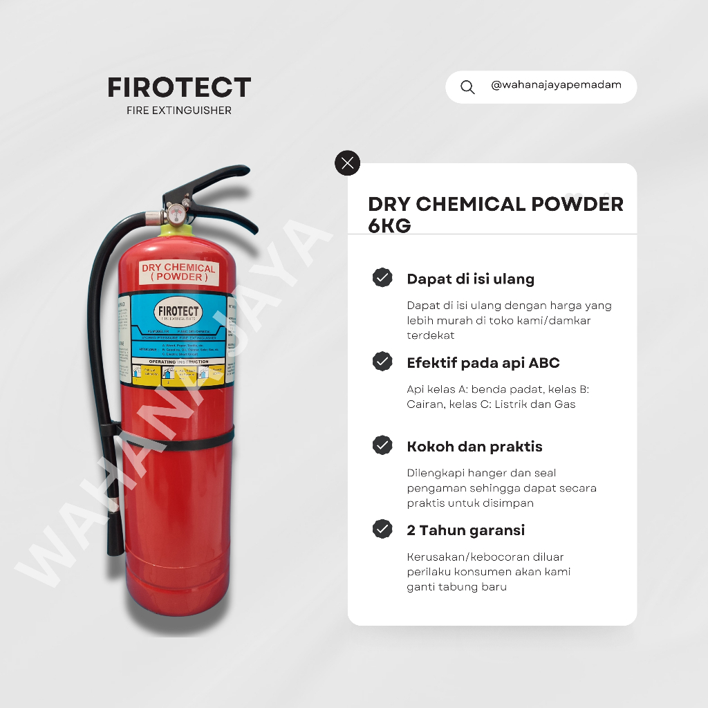 FIROTECT Fire Extinguisher Dry Chemical Powder